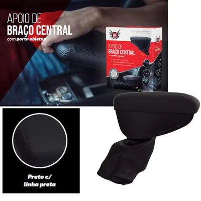 Apoio De Braço Saveiro/Gol/Voyage 13/20 Preto*