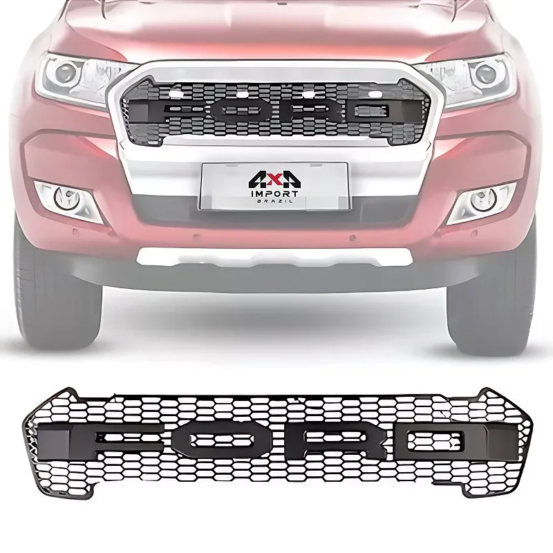 Grade Frontal Ranger 2016 a 2019 com LED Amarelo - Imagem 1