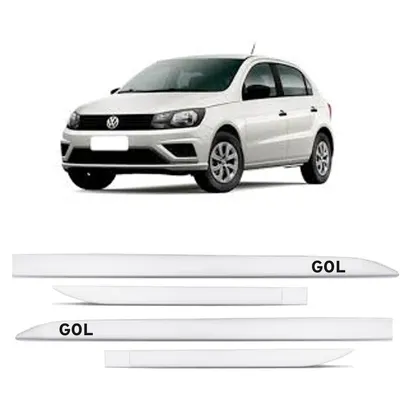Friso Lateral Gol 09/ Branco Cristal Largo*