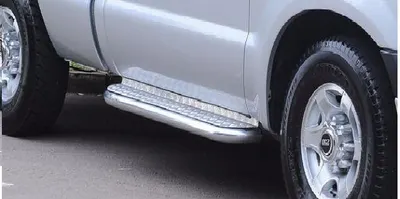 Estribo Plataforma F-1000 CS 93/98 Cromo — detalhe