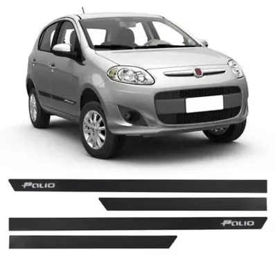Friso Lateral Palio 12/ Preto Borracha C/Nome*