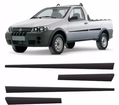 Friso Lateral Strada CS/CD/CE /19 Preto Borracha*