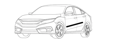 Friso Lateral Yaris Hatch/Sedan Branco Perol SLIM* — detalhe