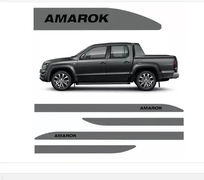 Friso Lateral Amarok CD Cinza Indium SLIM*