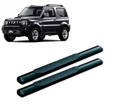 Estribo Jimny Oblongo Preto + KIT*