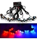 Strobo Viatura Policia PM Carro Rocan Ronda LED 12V — detalhe