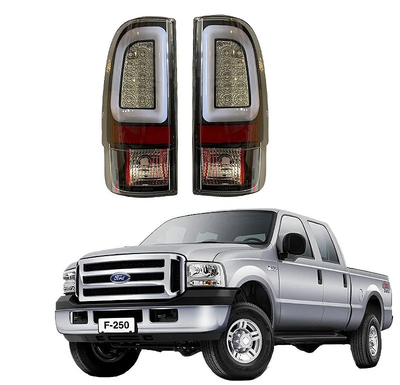 Lanterna Traseira LED F250 F4000 F350 Fumê - Imagem 1