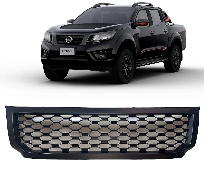 Grade Nissan Frontier Com LED Amarelo 2019 a 2022 - imagem 1