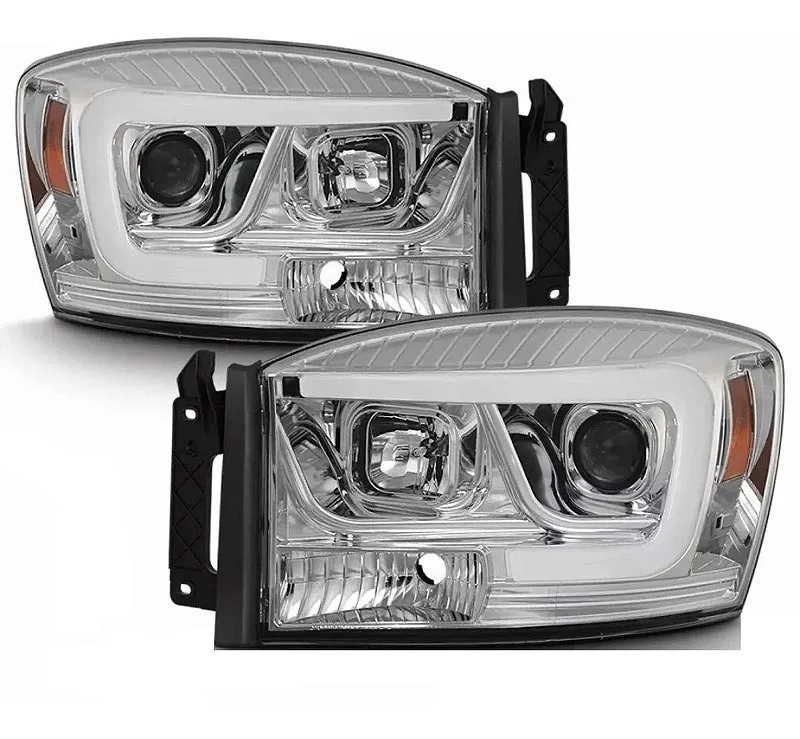 Farol Dodge Ram 2500 5.9 Cristal LED 2006 a 2009 - Visual moderno e sofisticado
