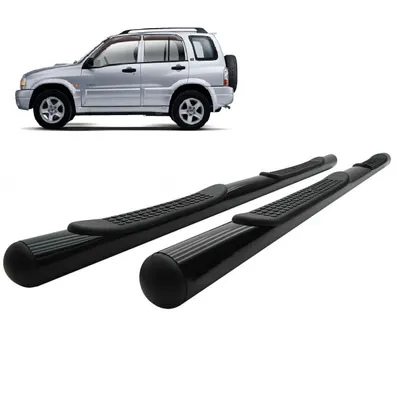 Estribo Tracker /13 Tubular Preto (+KIT)*