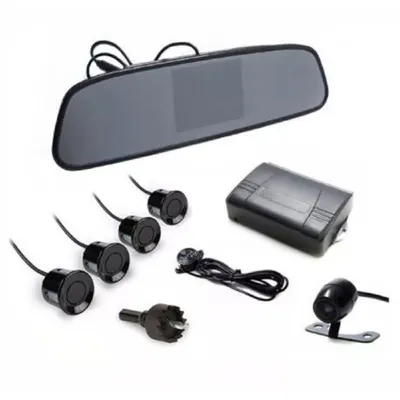 Retrovisor C/ Câmera 2×1 E Sensor Branco* — detalhe