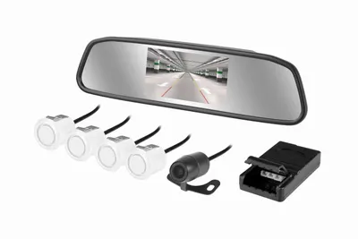 Retrovisor Lcd C/Sensor Câmera De Ré Kx3-Branco**