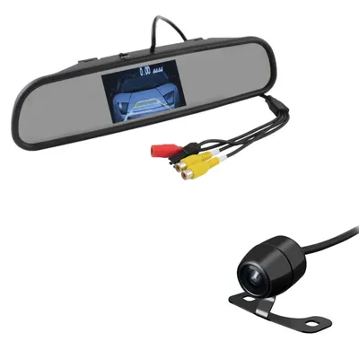 Retrovisor C/ Câmera 2×1 Kx3*