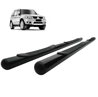 Estribo TR4 Tubular Preto (+KIT)*