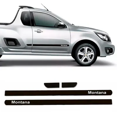 Friso Lateral Montana 11/ Preto Borracha C/Nome*
