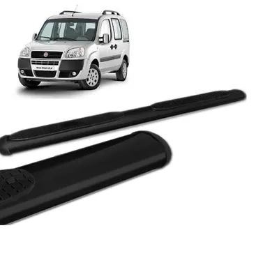 Estribo Doblô Oblongo Preto (+KIT)*