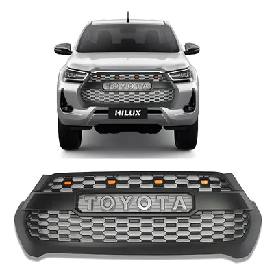 Grade Dianteira Toyota Hilux 2021 2022 Com Led