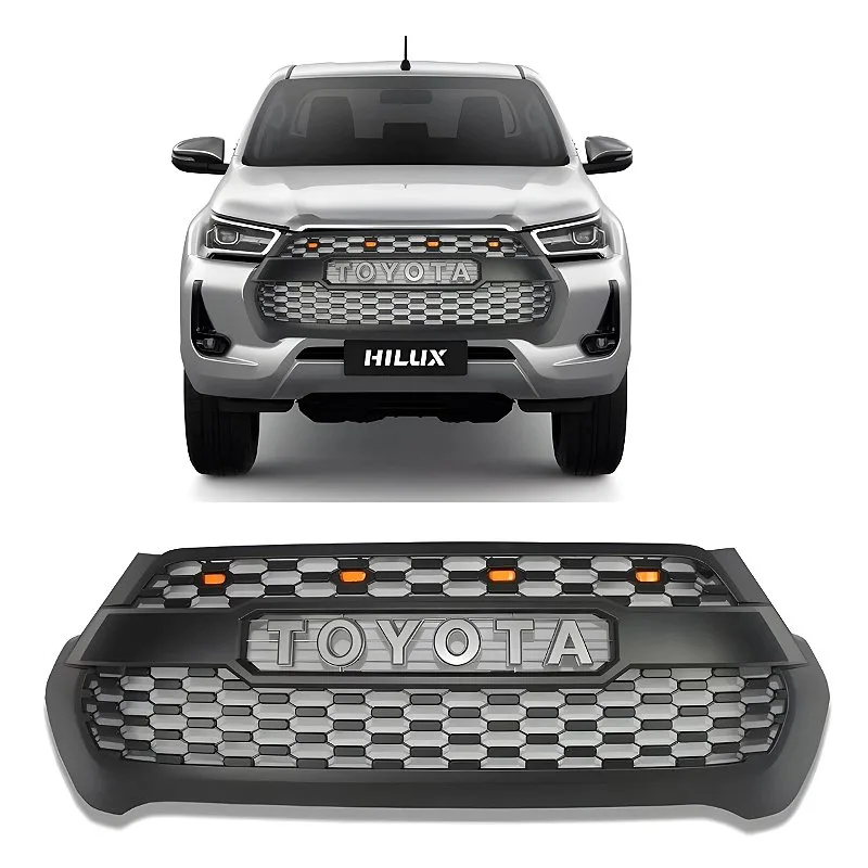 Grade Dianteira Toyota Hilux 2021 2022 Com Led - Imagem 1 - grade dianteira hilux
