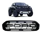 Grade Frontal Raptor Ford Ranger 2019 a 2023 com LED Branco — detalhe