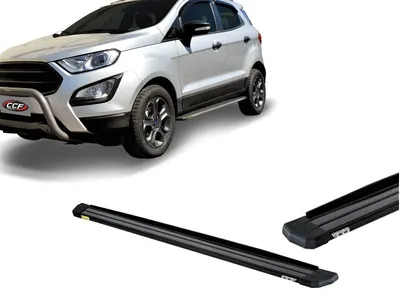 Estribo Ecosport 18/ Alumínio Slim Preto (+KIT)*