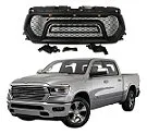 Grade Frontal Ram 1500 Rebel 2019 Em diante Com Letreiro Em Led — detalhe