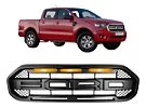 Grade Frontal Ford Ranger Raptor 2020 a 2023 LED Amarelo — detalhe