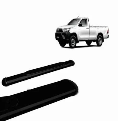 Estribo Hilux CS 16/ Oblongo Preto (+KIT)*