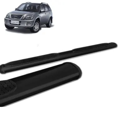 Estribo Tiggo Oblongo Preto (+KIT)*
