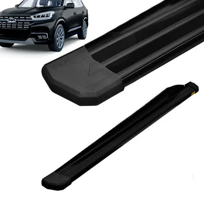 Estribo Tiggo 8 Alumínio Slim Preto (+KIT)*