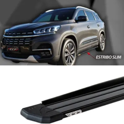 Estribo Tiggo 8 Alumínio Slim Preto (+KIT)* — detalhe