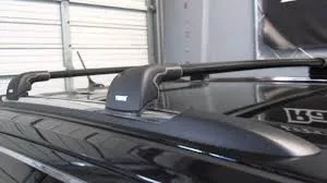Rack Thule WingBar Edge Pon.Fix./ Long. Int. Preto — detalhe