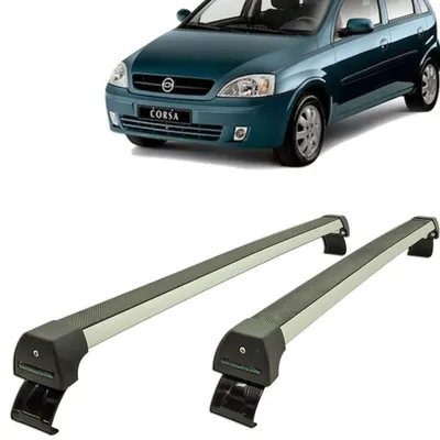 Rack De Alumínio Corsa Hatch/Sedan 04/ 4P Prata*