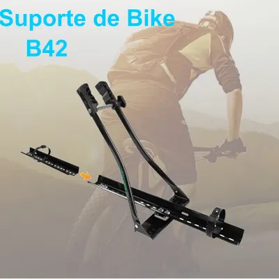 Calha De Bike Aço Preto (2 Pontos De Fixação)*