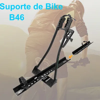 Calha De Bike Aço/Alumínio Preta*