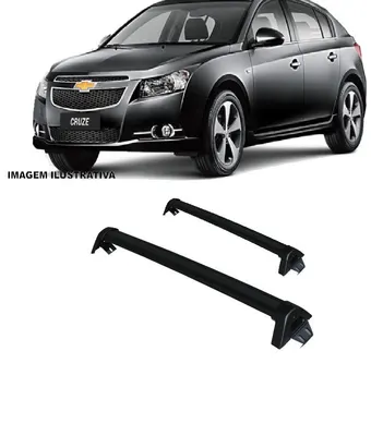 Rack De Alumínio Cruze Hatch /16 Preto*