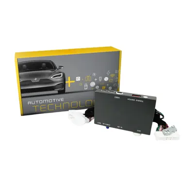 CarPlay/Android Auto sem fio, câmera e interface A/V compatível com veículos Lexus selecionados equipados com joystick quadrado OEM ou pequeno touch pad.