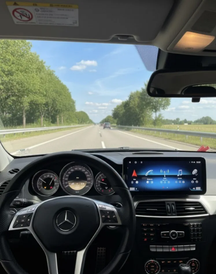 Central Multimídia Octacore PRO Luxury para Mercedes-Benz C180 11-14 10.25" ou 12.3" - alta resolução e tecnologia avançada