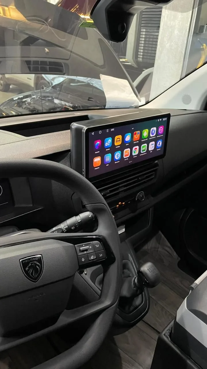 Central Multimídia Octacore PRO Luxury para Peugeot Expert 12.3" com alta definição e tecnologia avançada