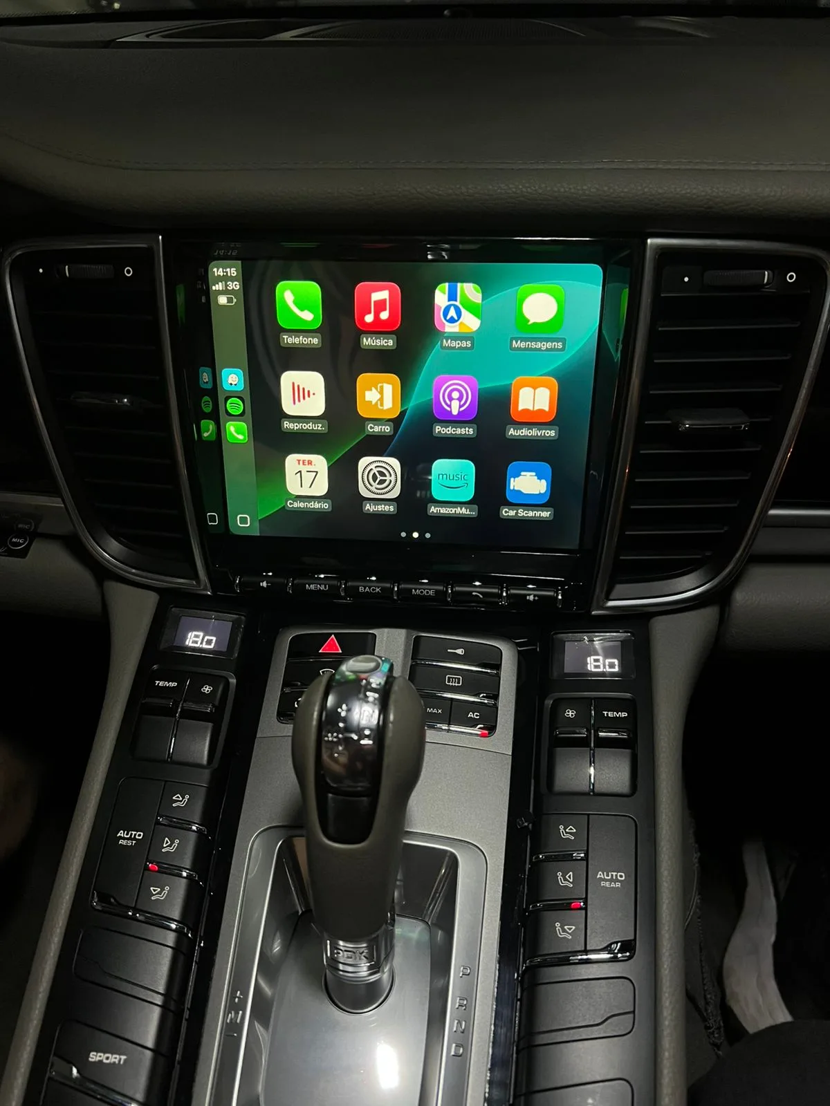 Central Multimídia Octacore PRO Luxury para Porsche Panamera 12.3"
