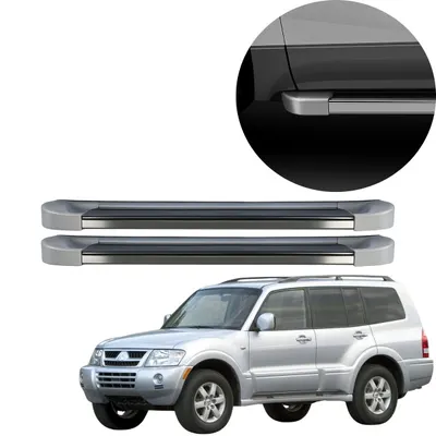 Estribo Pajero Full 5P EVO Prata Sterling
