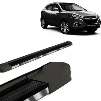 Estribo IX35 10/ EVO Preto Fosco