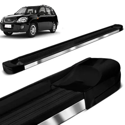Estribo Tiggo Preto Fosco Evo