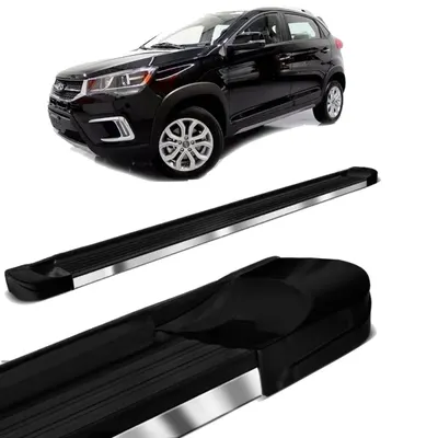 Estribo Tiggo 2 19/21 Preto Fosco EVO*