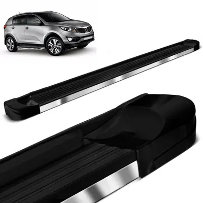 Estribo Sportage 17/ Preto Fosco EVO