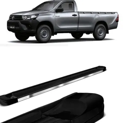 Estribo Hilux CS 16/ EVO Preto Fosco
