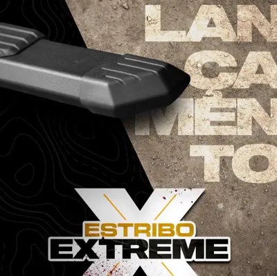 Estribo Hilux 16/ Extreme Preto* — detalhe