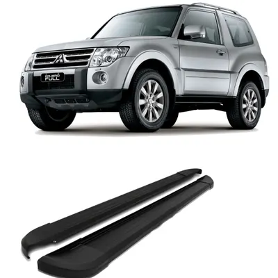 Estribo Pajero Full 3P 05/ Alumínio Preto