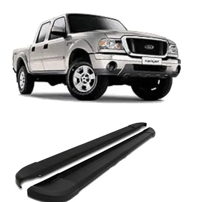 Estribo Ranger /12 CD Alumínio Preto*