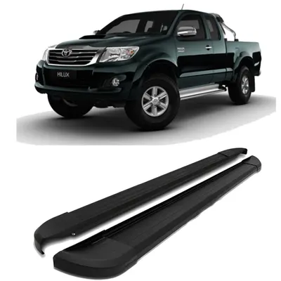 Estribo Hilux CD 06/15 Alumínio Preto