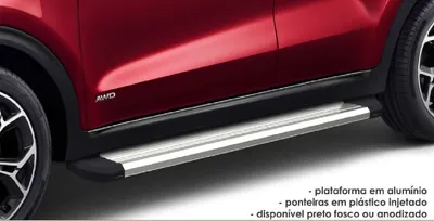 Estribo Renegade 15/ Alumínio Preto — detalhe